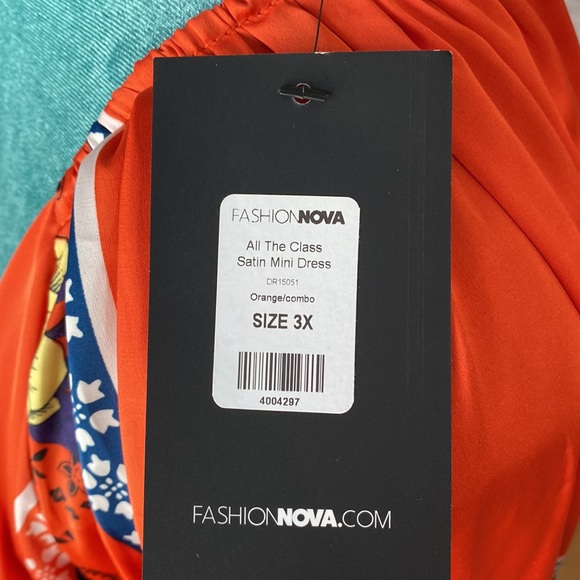 Fashion Nova All The Class Satin Mini Dress size 3X 🍊 - Picture 7 of 10